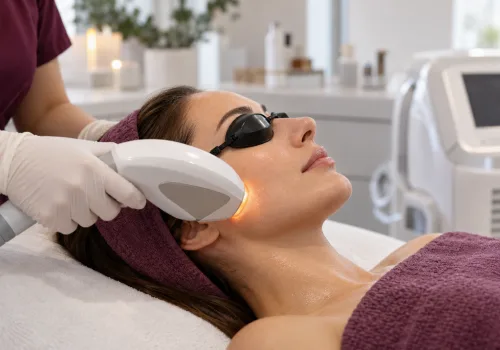 Professional laser and light-based skin treatments