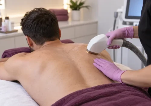 Men’s laser hair removal treatment